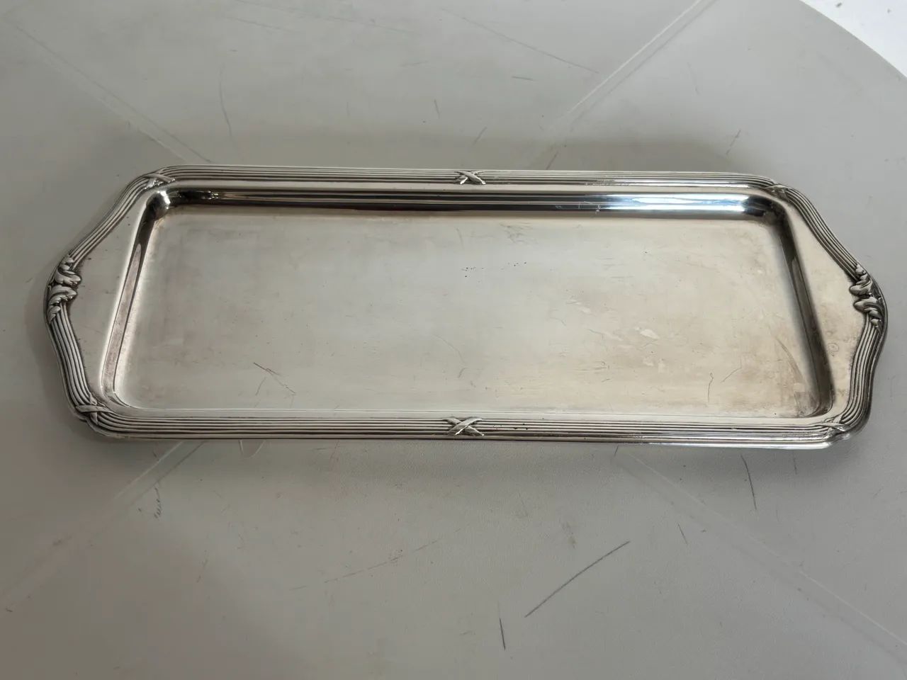 Bandeja Retangular em Prata