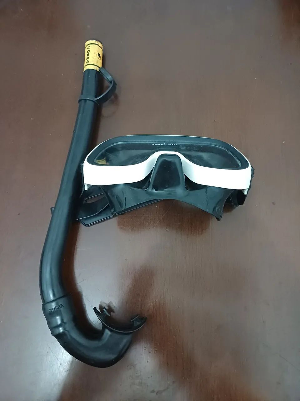 KIT DE MÁSCARA E SNORKEL DA MARCA COBRA.. - Foto 3