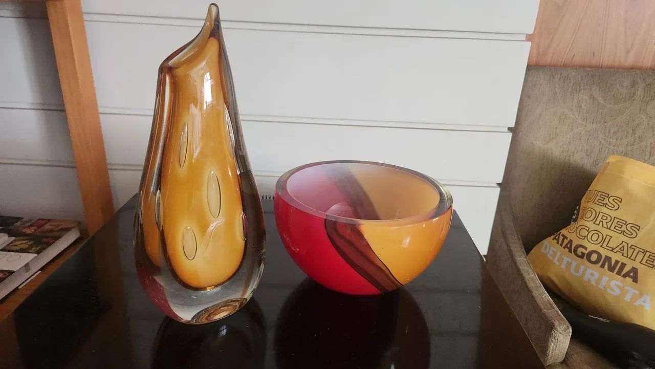 Jogo com 2 vasos de Murano - Foto 2