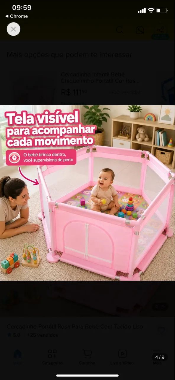 Cercadinho para bebê 