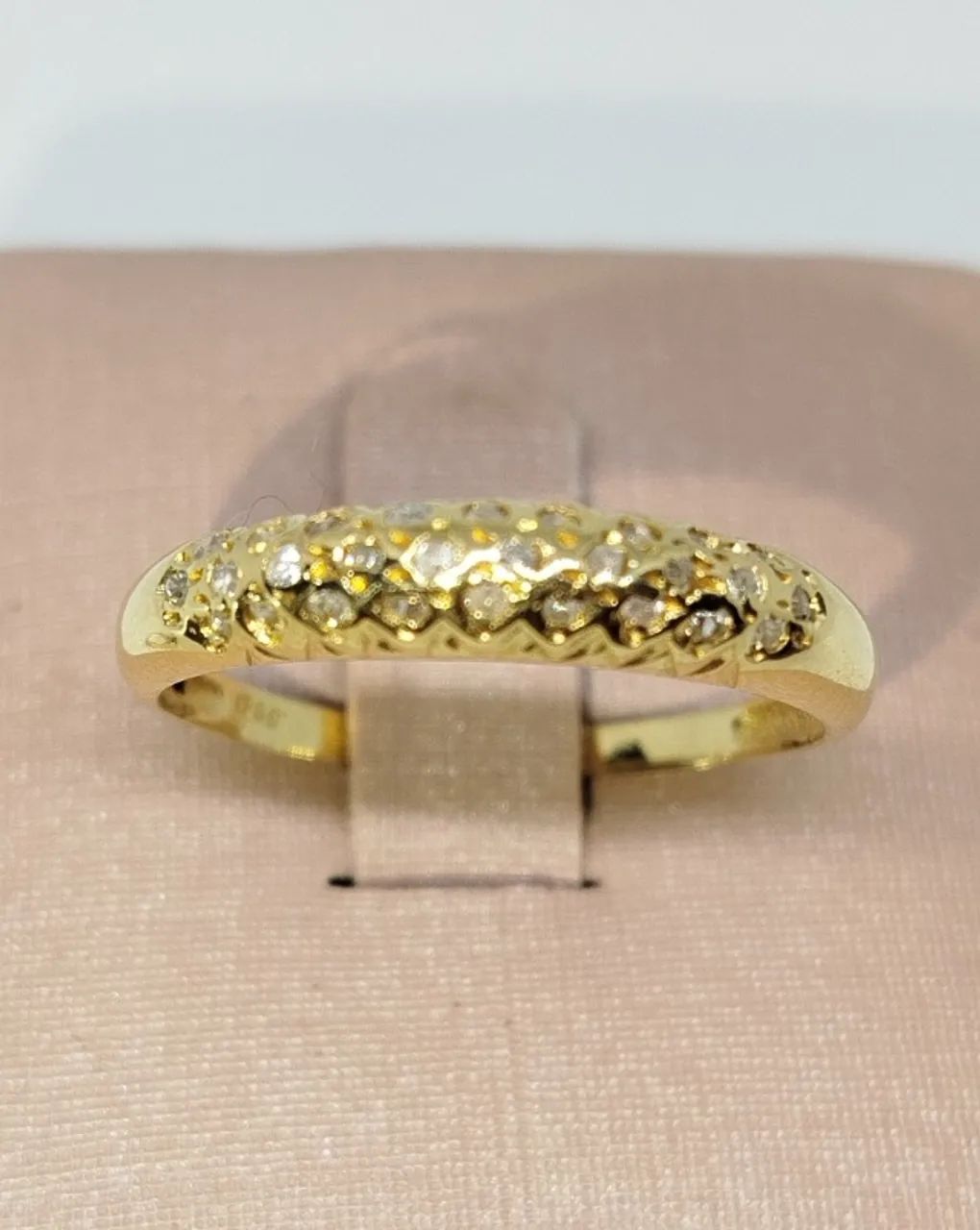 Anel ouro 18k - Diamantes - aro 20 - Foto 5