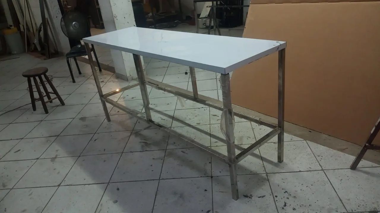 Mesa aço inox industrial 