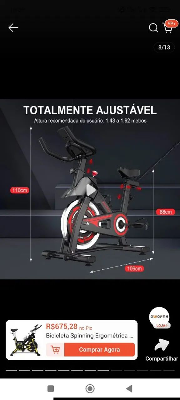 Bicicleta ergométrica  - Foto 4