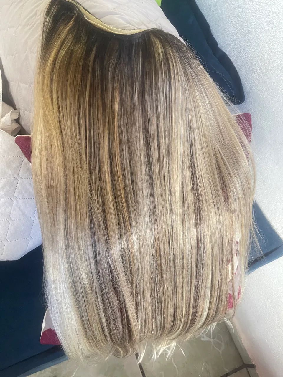 2 Telas Cabelo Russo Premium Liso 70cm - Foto 5