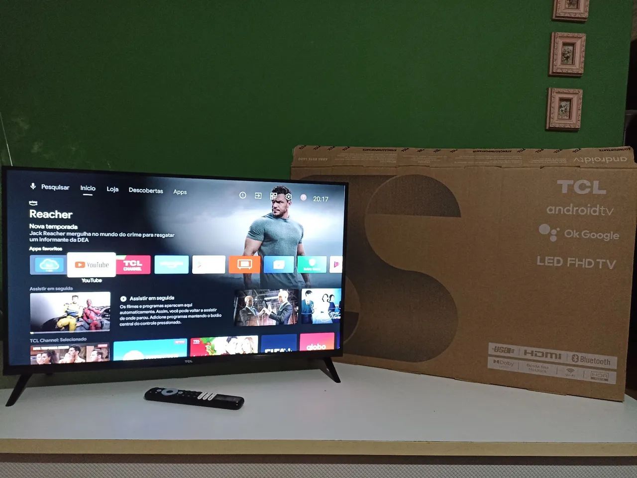 SMART tv TCL 32 polegadas Android 3 meses de uso