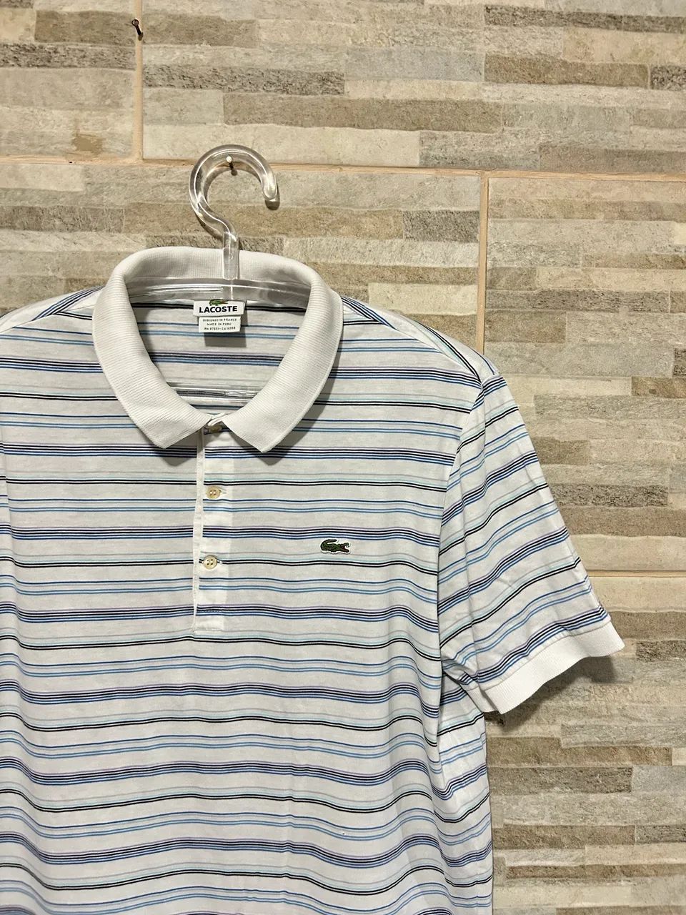 Camisa polo listrada Lacoste 4 - Foto 4