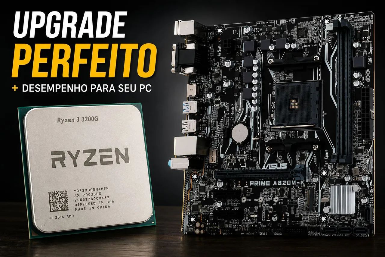 Kit Placa Mãe e Processador 