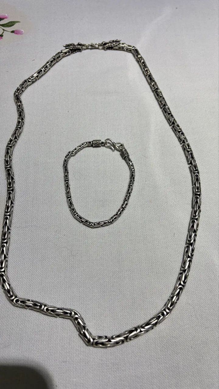 Corrente Bali Ponto Peruano + Pulseira - Foto 4
