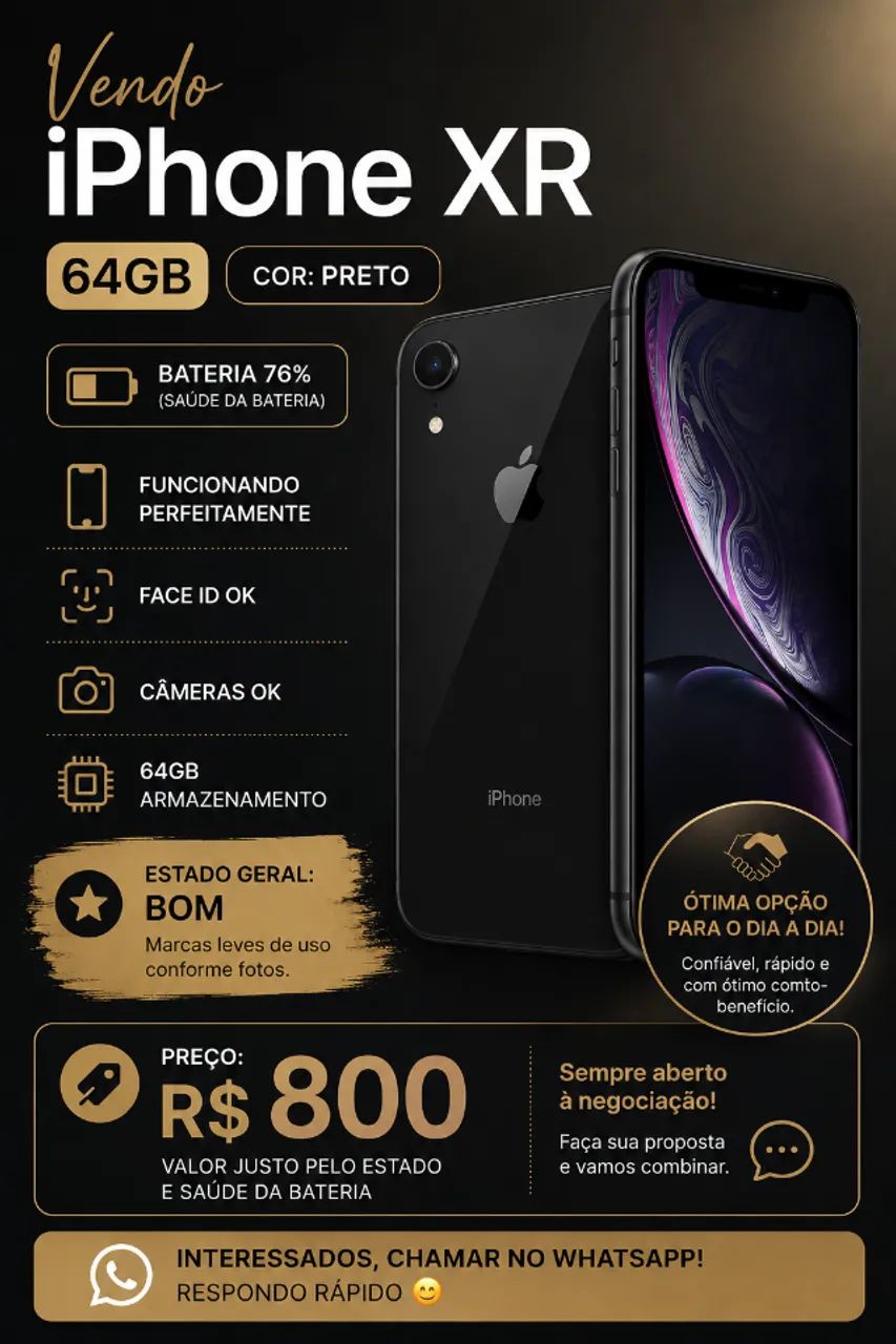 Iphone XR 64GB - Bem Conservado!