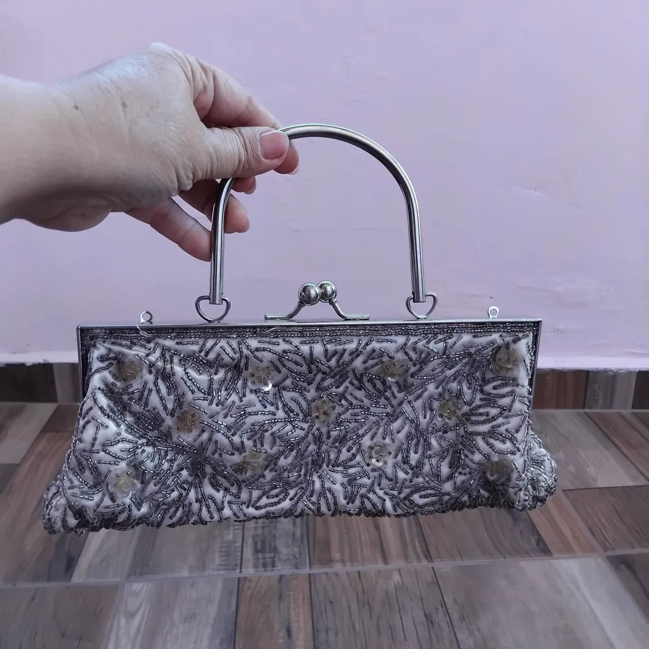 Bolsa vintage pedrarias  - Foto 4