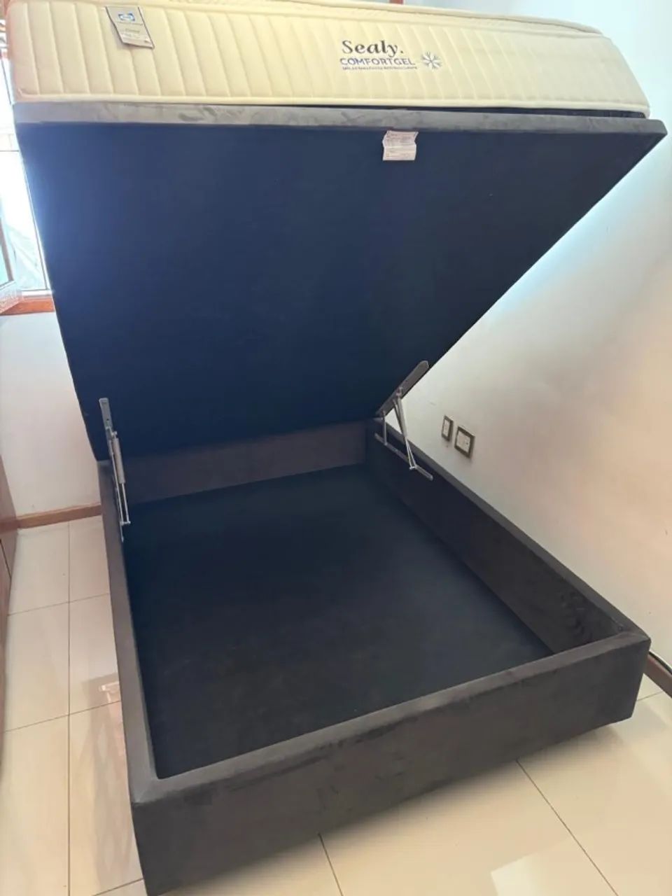 Cama box baú casal com colchão  - Foto 3