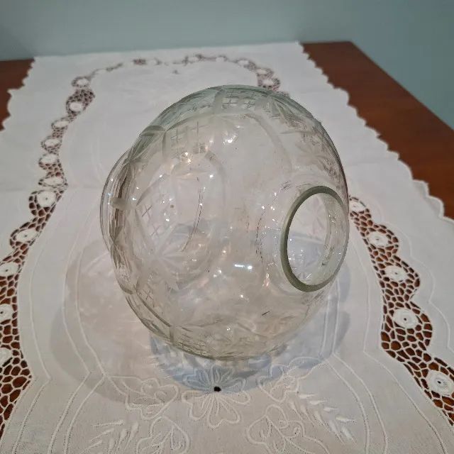 Cúpula de abajur de vidro entalhado - Foto 6