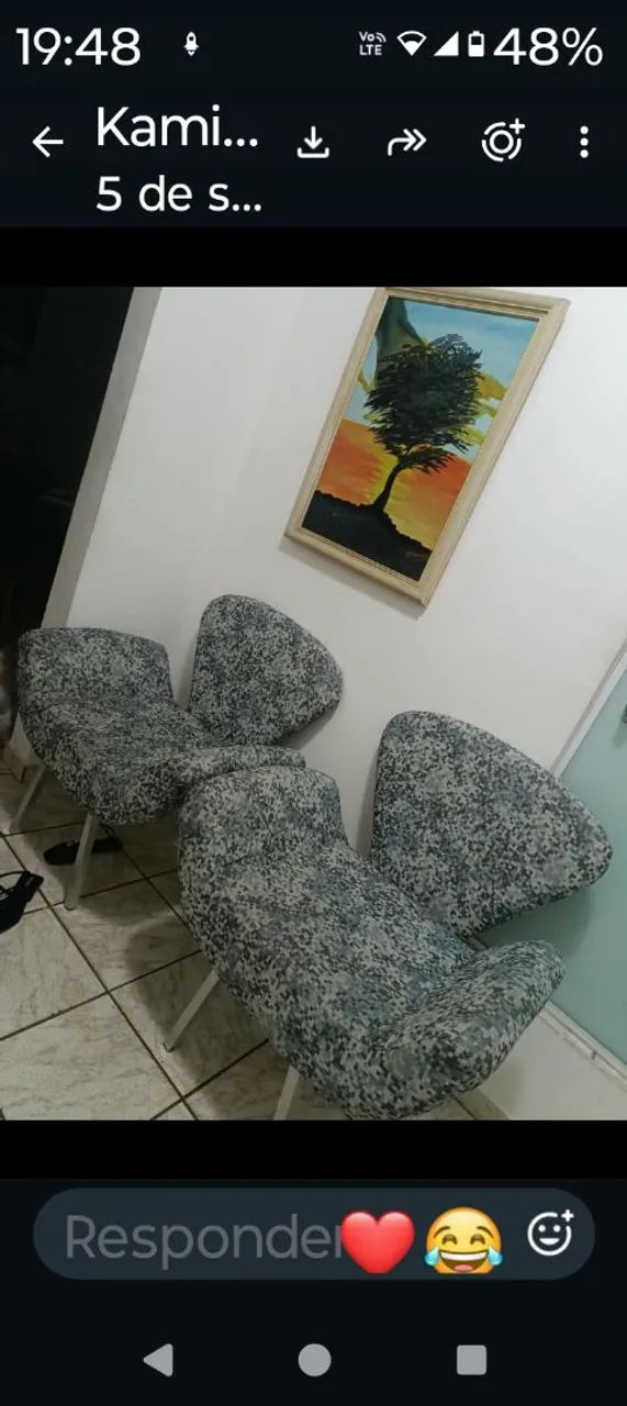Cadeiras de apoio lindas
