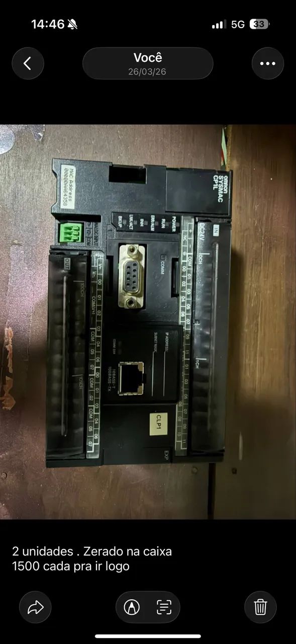 Controlador logico programavel OMRON