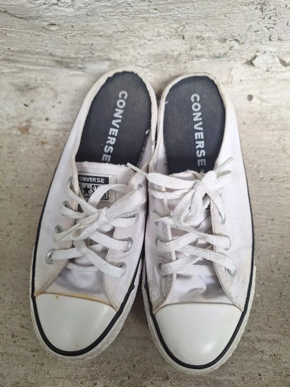 tênis converse all star mule branco 34 - Foto 5
