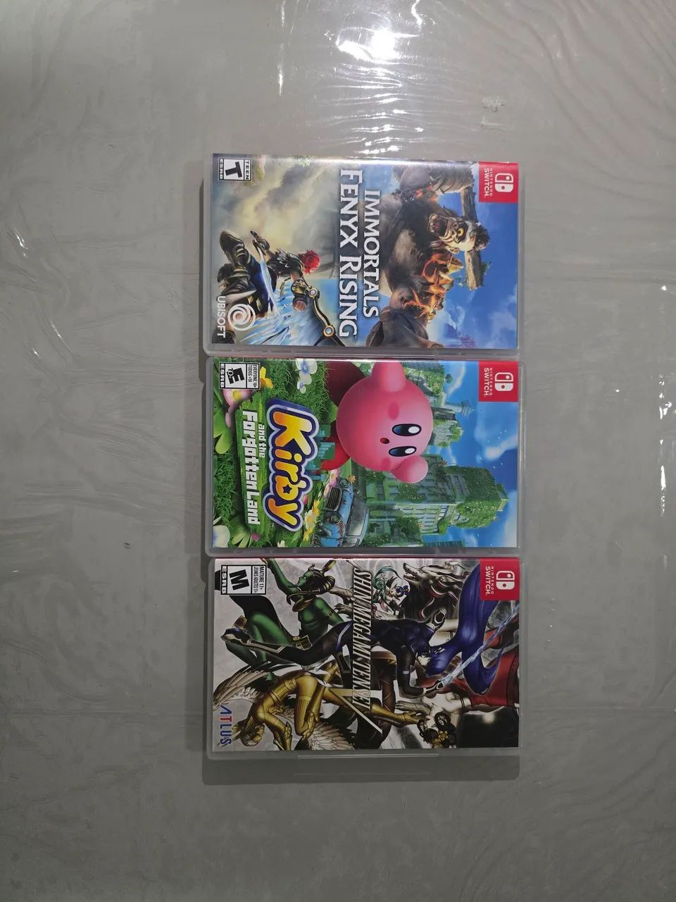 Lote 3 Jogos Nintendo Switch Kirby Forgotten Land + SMT 5 +