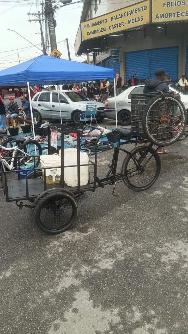Triciclo de carga galvanizado pintado  - Foto 2
