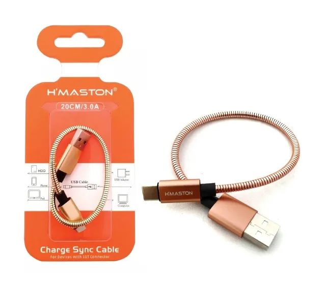 Cabo de Dados e carregamento Type-c 20cm H'maston  - Foto 2
