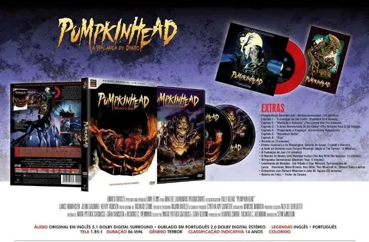 Pumpkinhead - A Vingança Do Diabo - Dvd Duplo + Cd - Novo - Foto 2