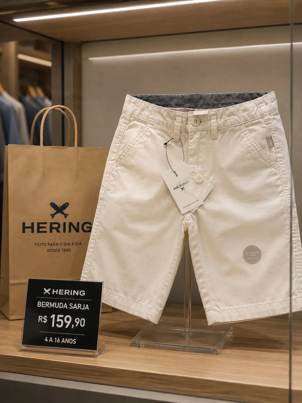 Bermudas Hering infantil (NOVA) 8anos - Foto 3