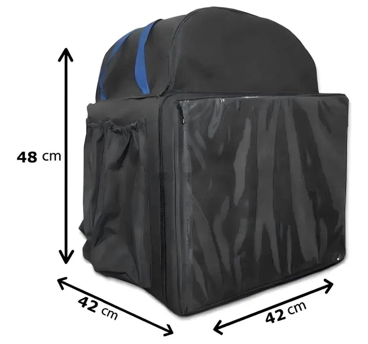 Mochila Bagtérmica Bolsa Motoboy Pizza Lanches 45l - Foto 4