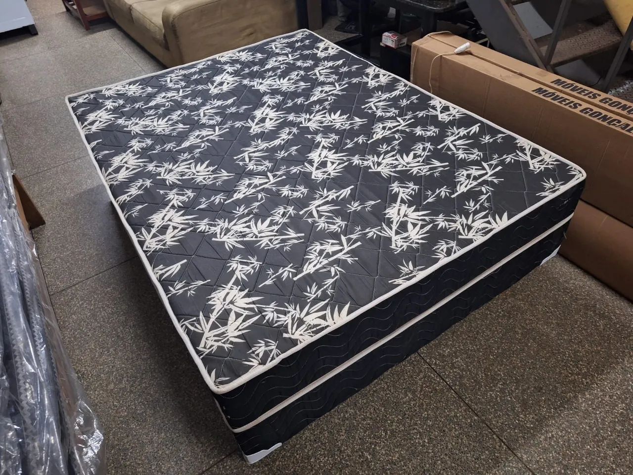 Cama box casal com 5cm de espuma conjugada ((ENTREGO GRATIS)) - Foto 3