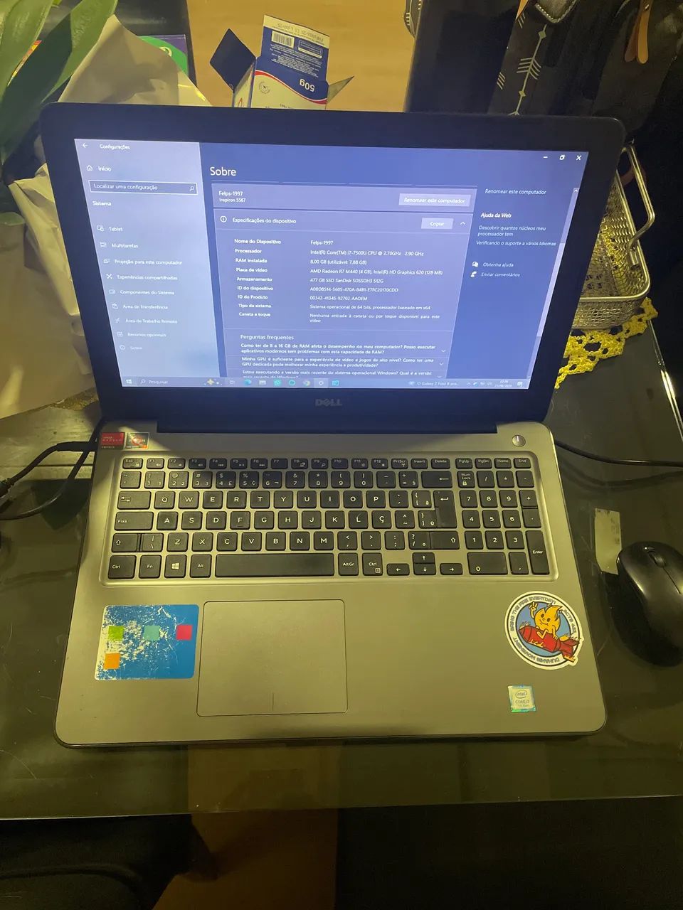 Notebook Dell inspiron 15 5567
