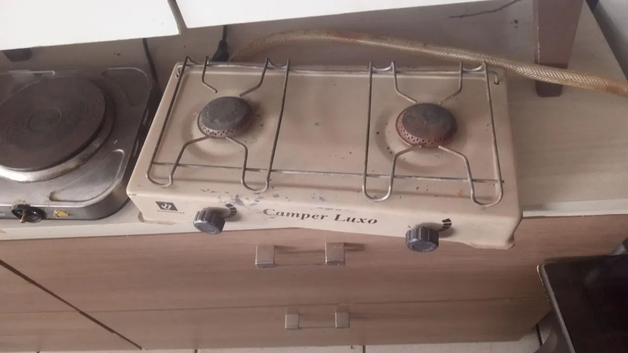 FOGÃO PARA ACAMPAR OU QUEBRA GALHO FUNCIONANDO