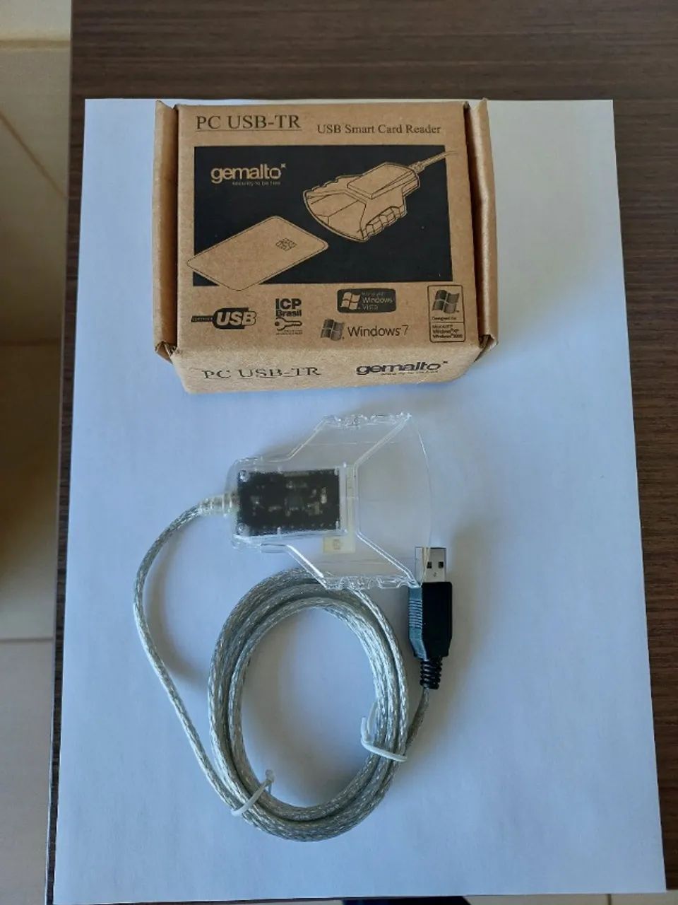 Leitora de cartão GEMALTO - PC USB-TR - USB SMART CARD READER
