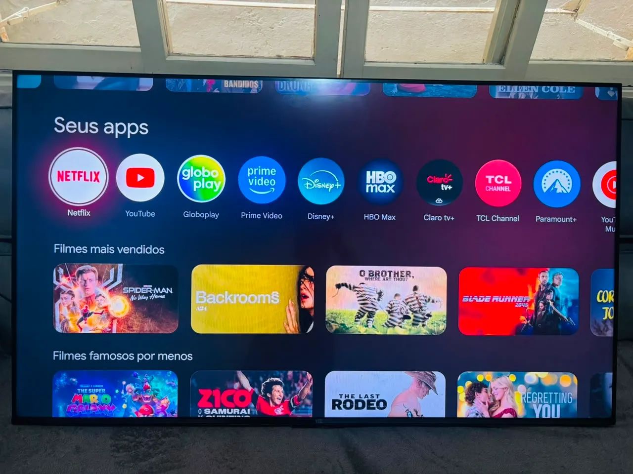 Barbada smart TCL 55 polegadas impecável 