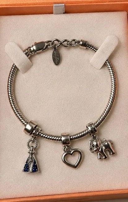 Pandora Vivara com 3 berloques + caixa original! - Foto 2