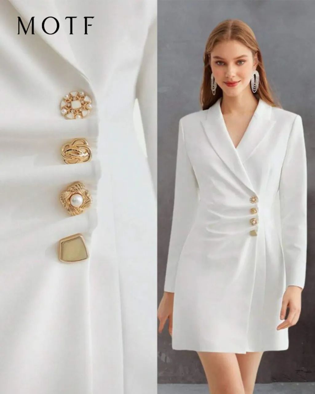 vestido blazer branco noiva 
