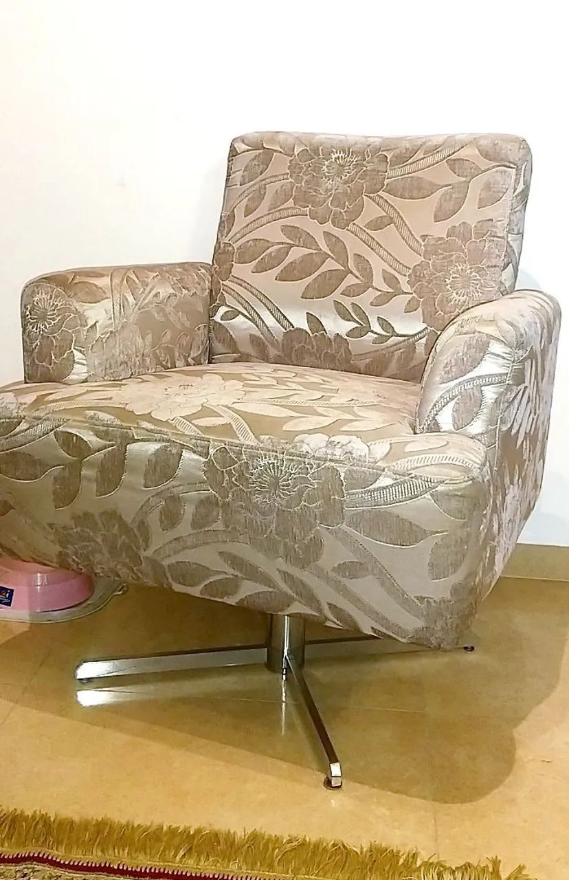 Poltrona Giratória Tecido - Foto 2