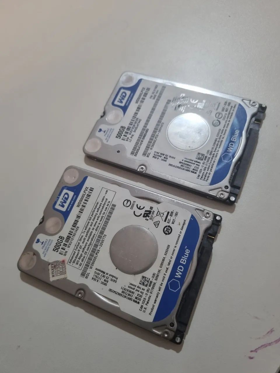 2 HDs 500 GB cada