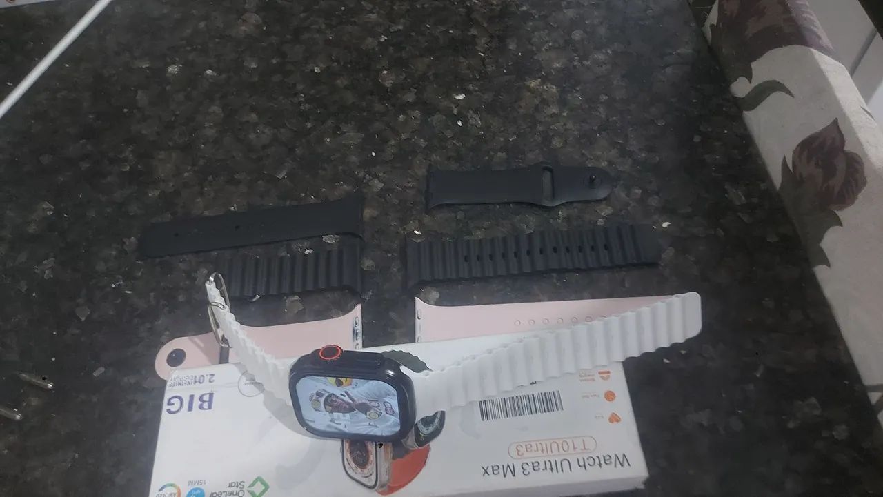 Relogio inteligente com 3 pulseira  - Foto 3