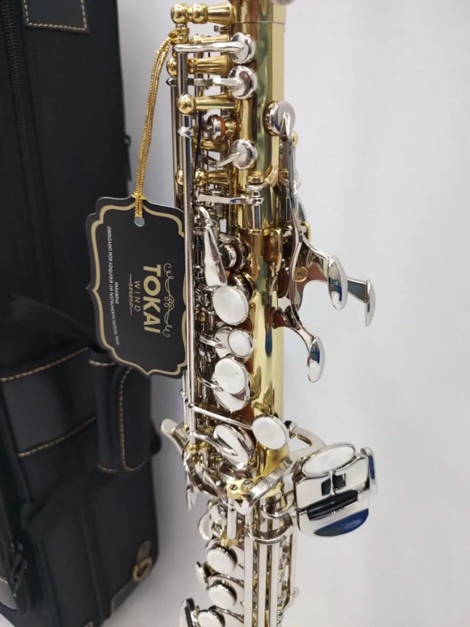 Sax Soprano Tokai TSS-200LN SIB Laqueado/Niquelado /Novo/Parcelo