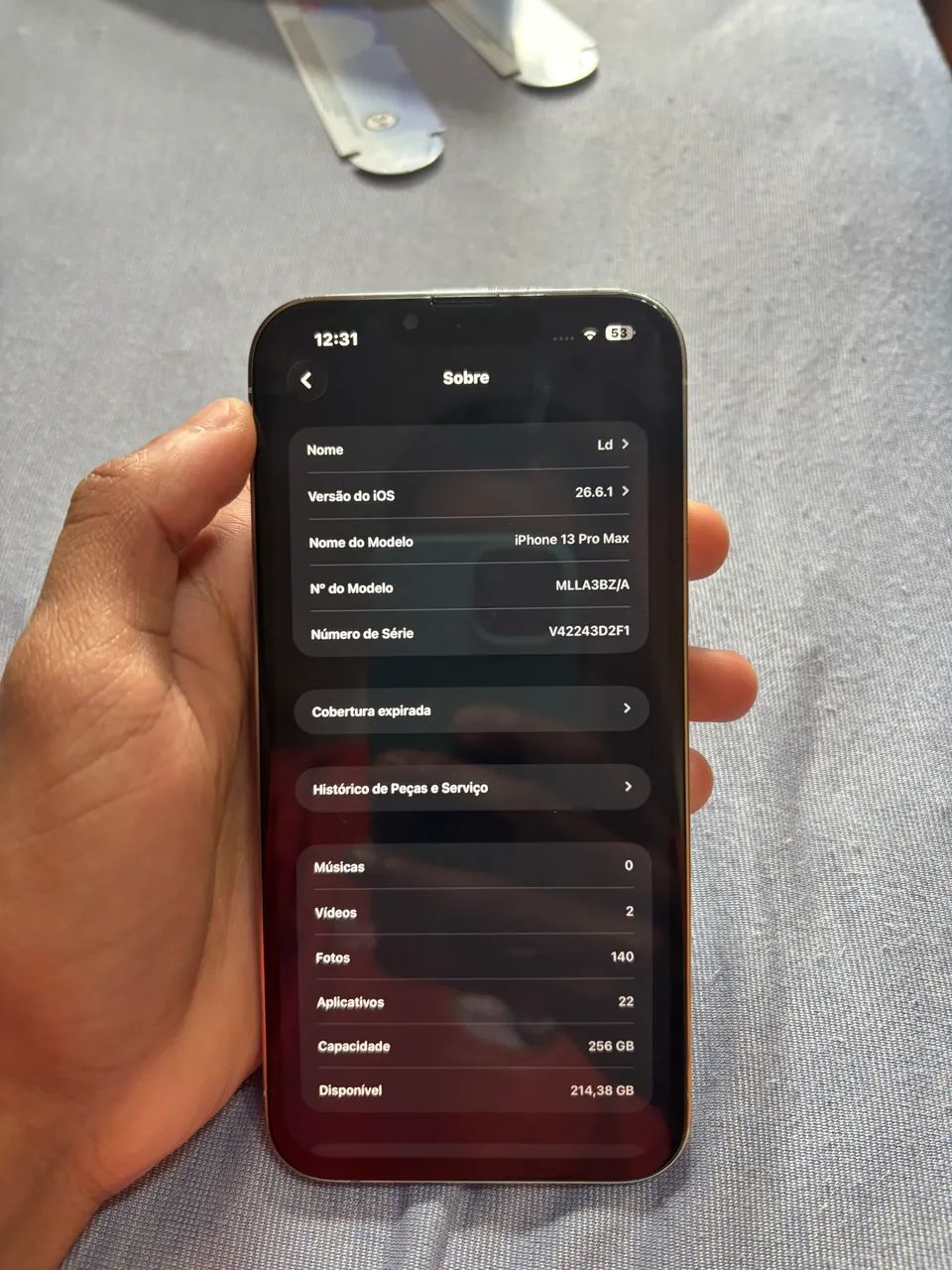 Iphone 13 pro max branco 256 gb