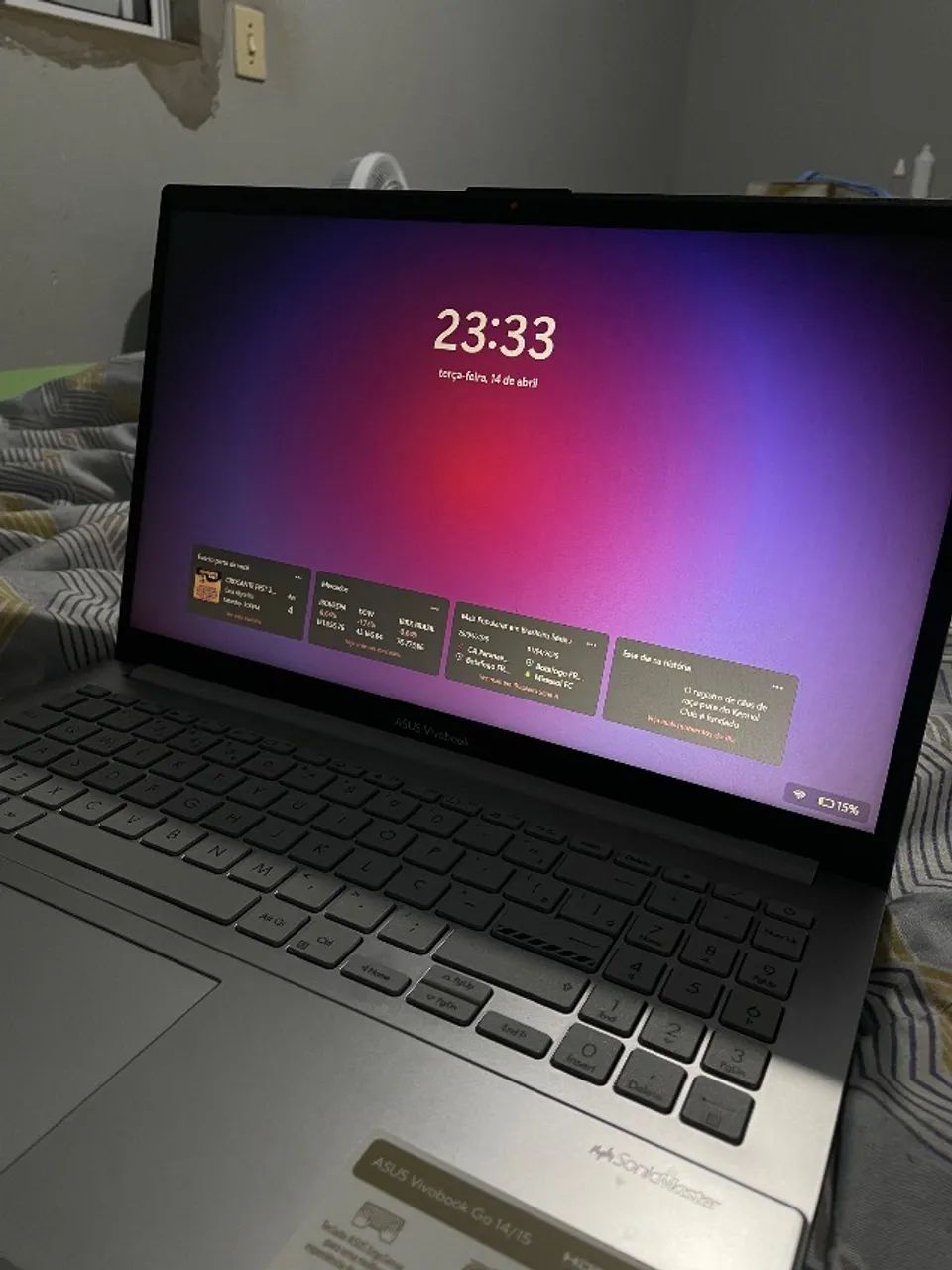 Notebook ASUS Vivobook Go 15 Intel Core i3 12 geração, N305 8GB RAM SSD 256GB ACEITO TROCA
