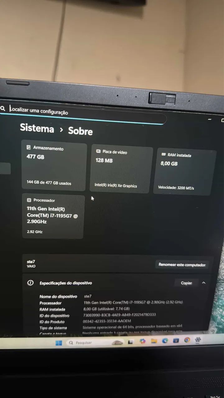 Notebook Vaio FE15 - Foto 2