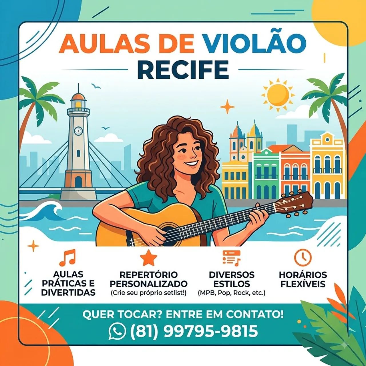 Aulas de violão em Recife 