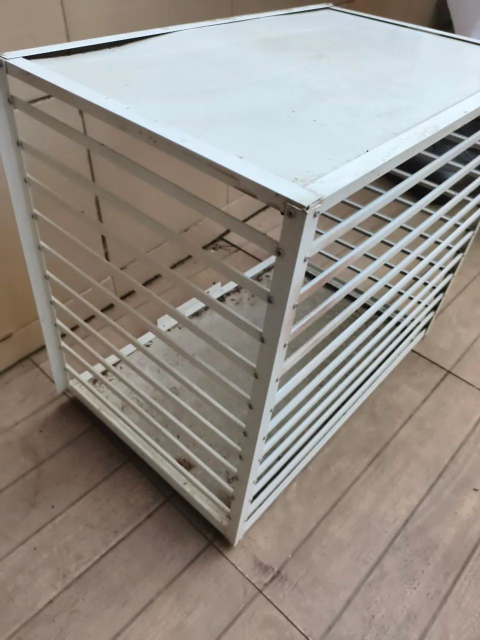 Grade de ar condicionado em alumínio branco - Foto 2