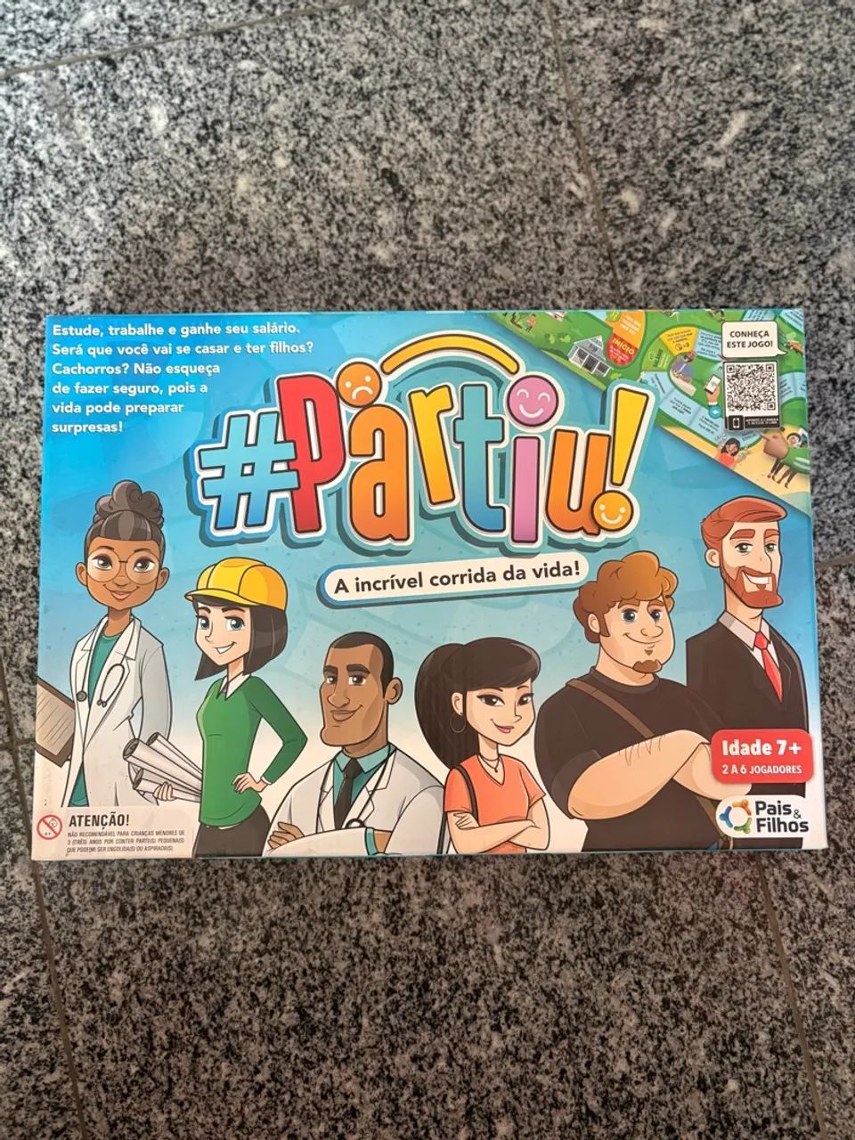 Jogo de Tabuleiro Partiu - Estilo Jogo da Vida