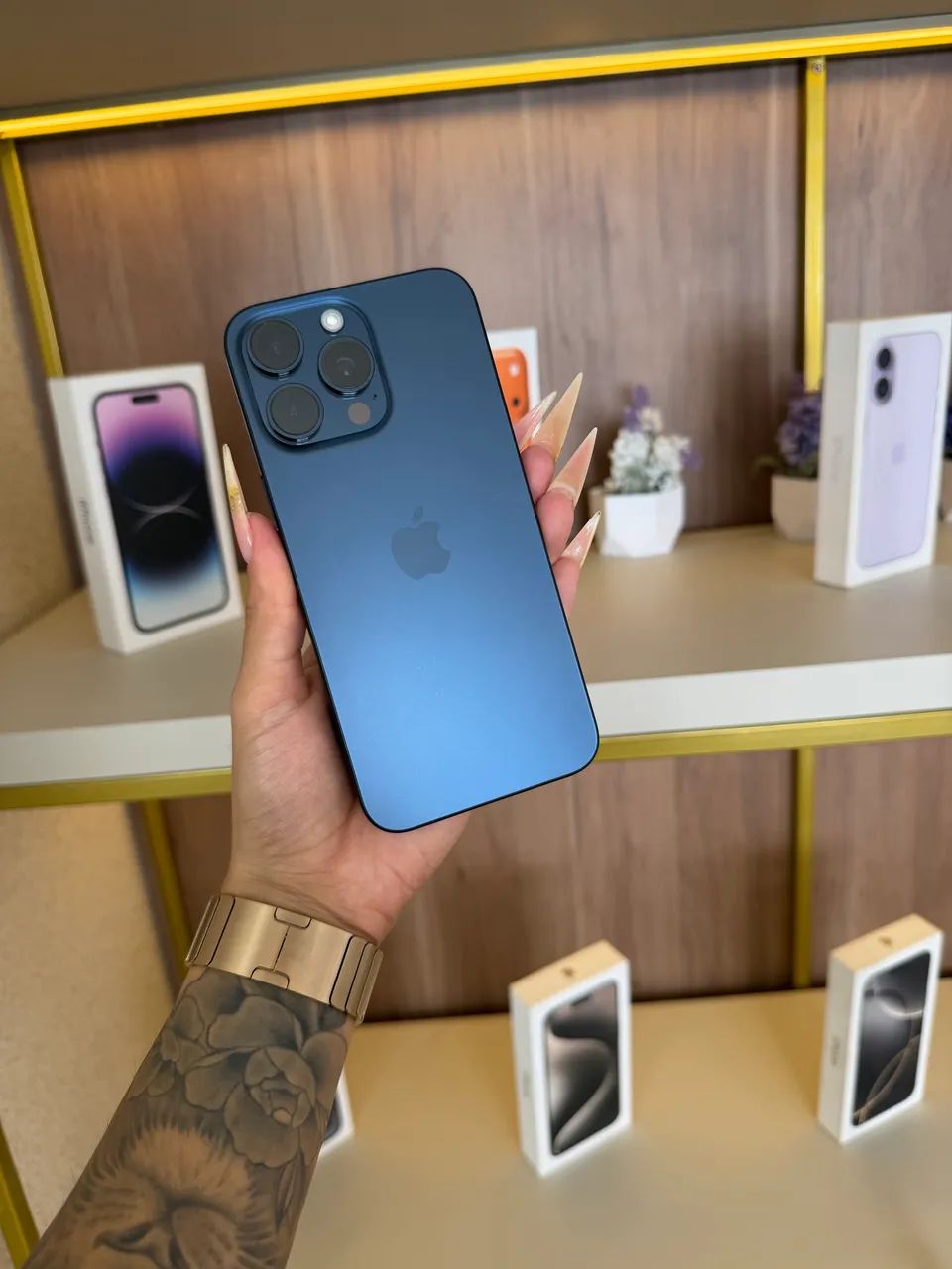 iPhone 15 Pro Max 512gb Titânio Azul 