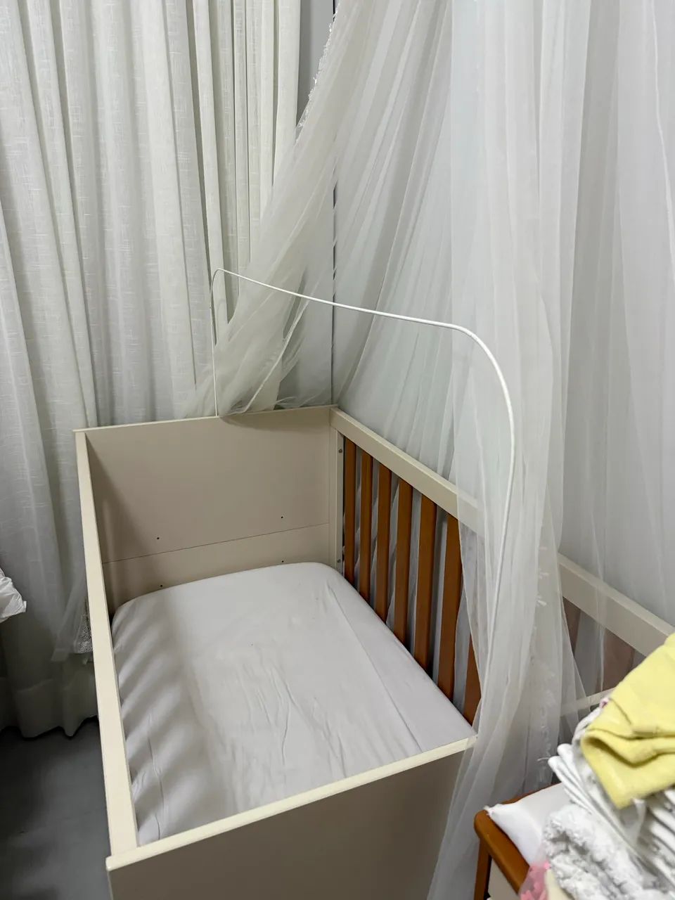 Berço de Bebê com colchão e mosqueteiro  - Foto 2