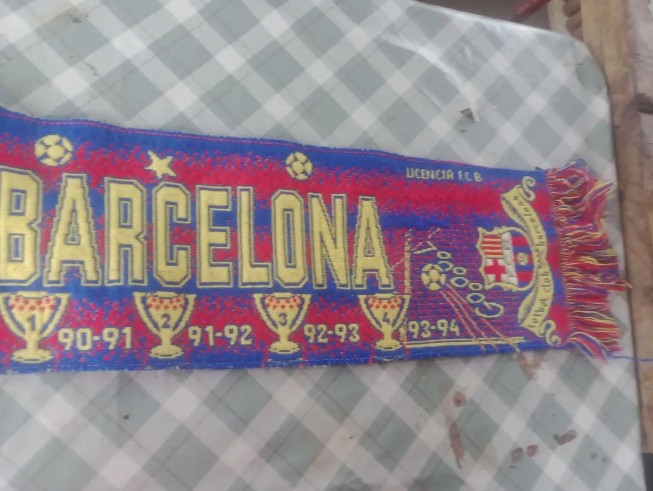 Cachecol oficial do tetra do Barcelona  - Foto 4