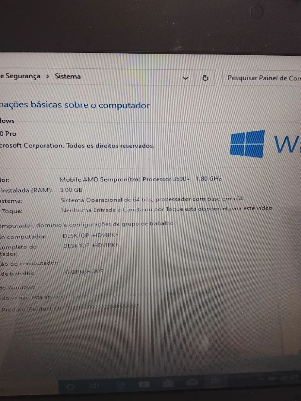 Notebook Acer aspire 3050
