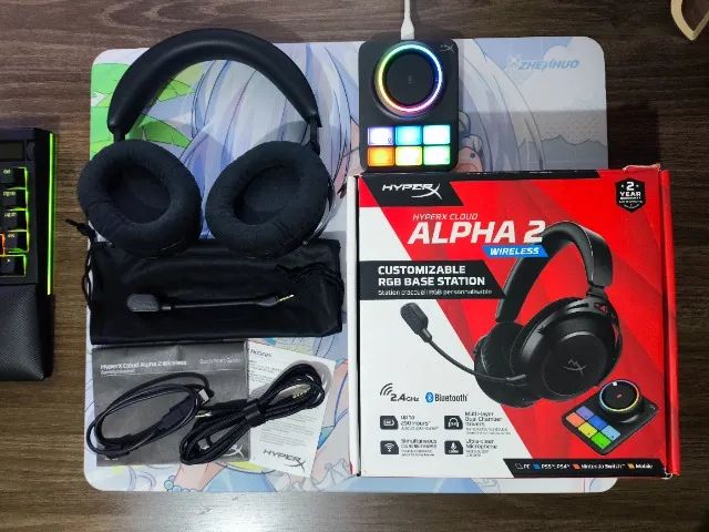 Headset HyperX Cloud Alpha 2 + Base Station - Wireless - Foto 3