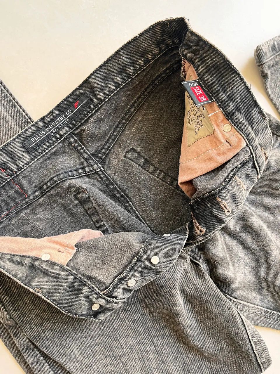 Calaça jeans preta Ellus 38 - Foto 5