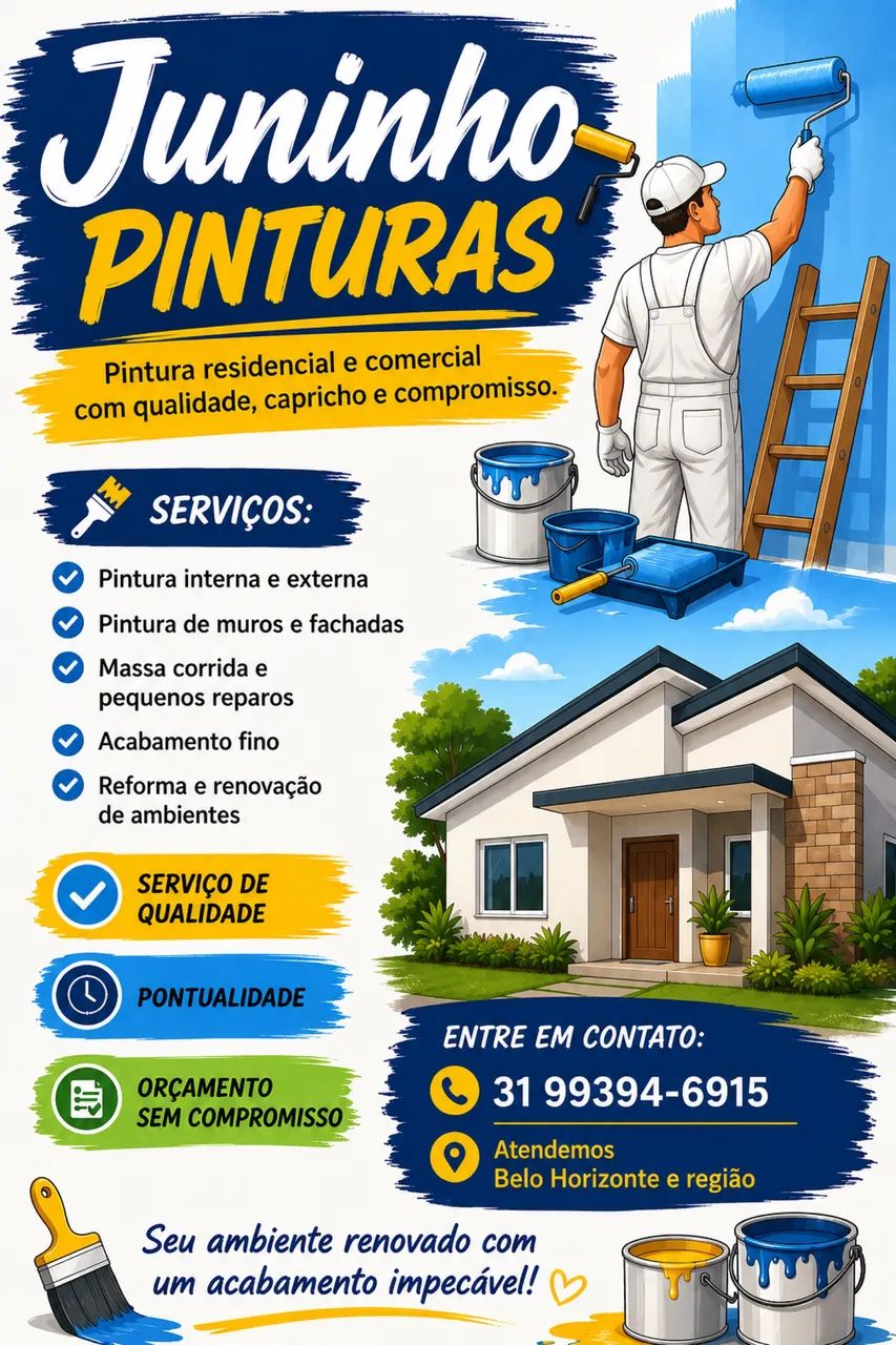 Ofereço serviço de pintura profissional 