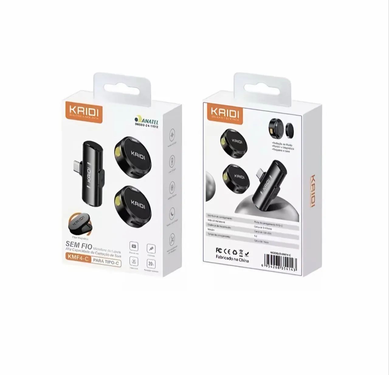 Microfone de lapela KMF4-A - para iPhone do 5 ao 14 - Foto 2